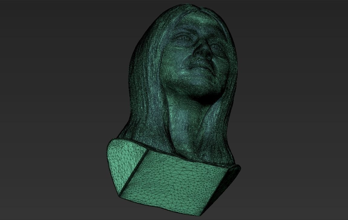 Madonna bust 3D printing ready stl obj formats 3D print model_24