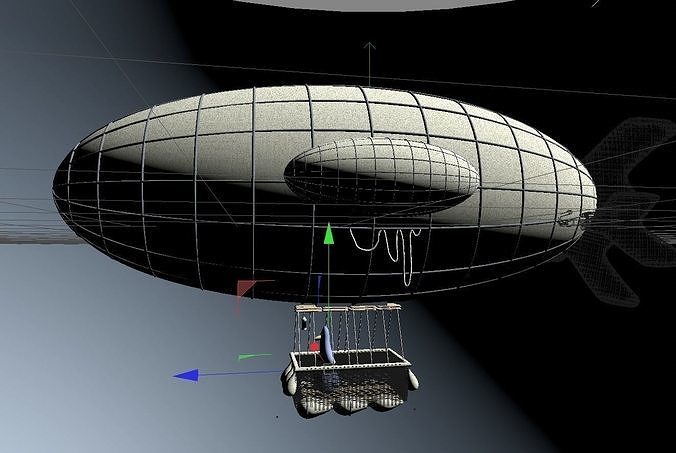 zeppeling scene  Free 3D model