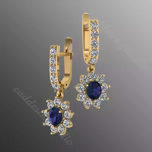 akr 3 Earrings 3D print 