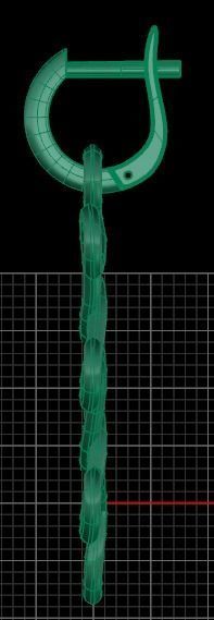 Earrings bi 2 3D print model_8