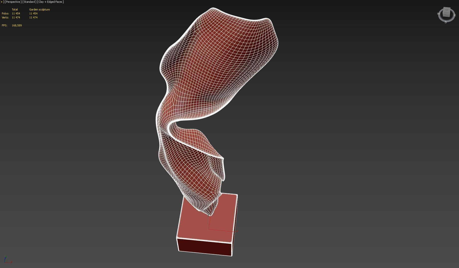 Garden sculpture Helaine blumenfeld flight 3D model_19