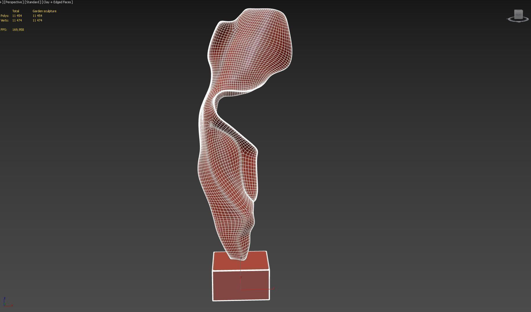 Garden sculpture Helaine blumenfeld flight 3D model_17