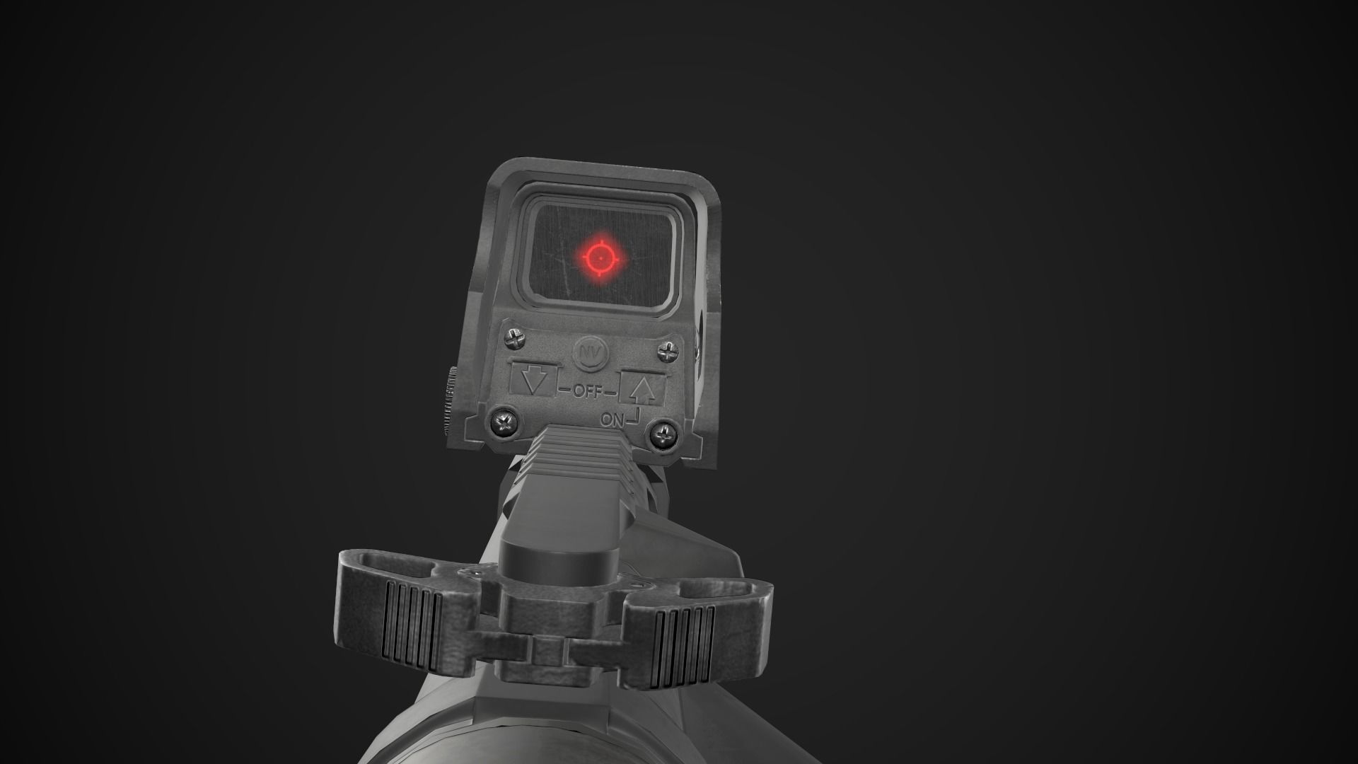 AR-15 Rifle with Upgrades Game Ready Low-poly 3D model_18