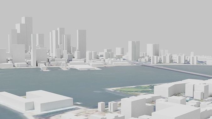 New York city Low-poly 3D model