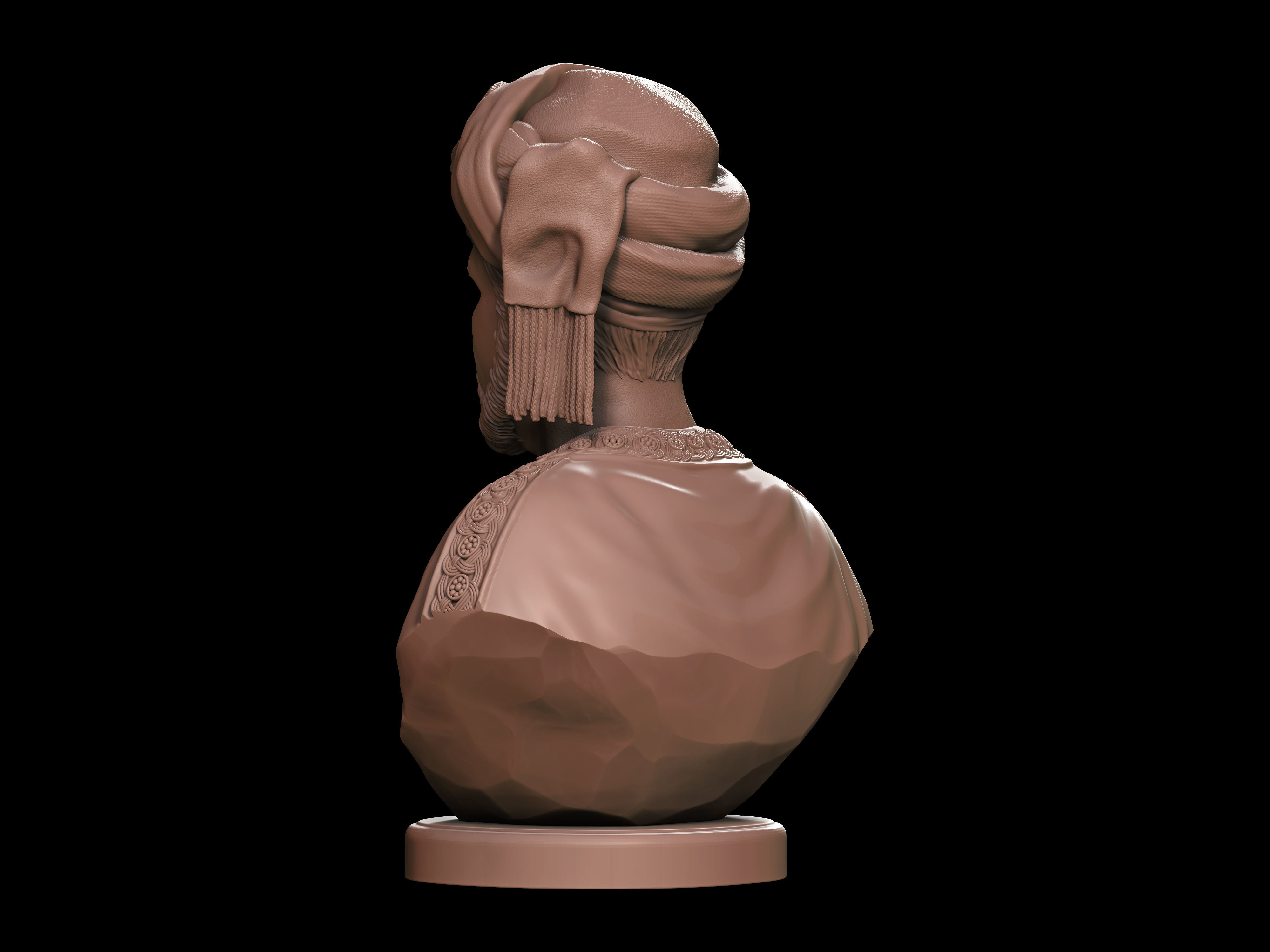 Qaboos bin Said  3D print model_11