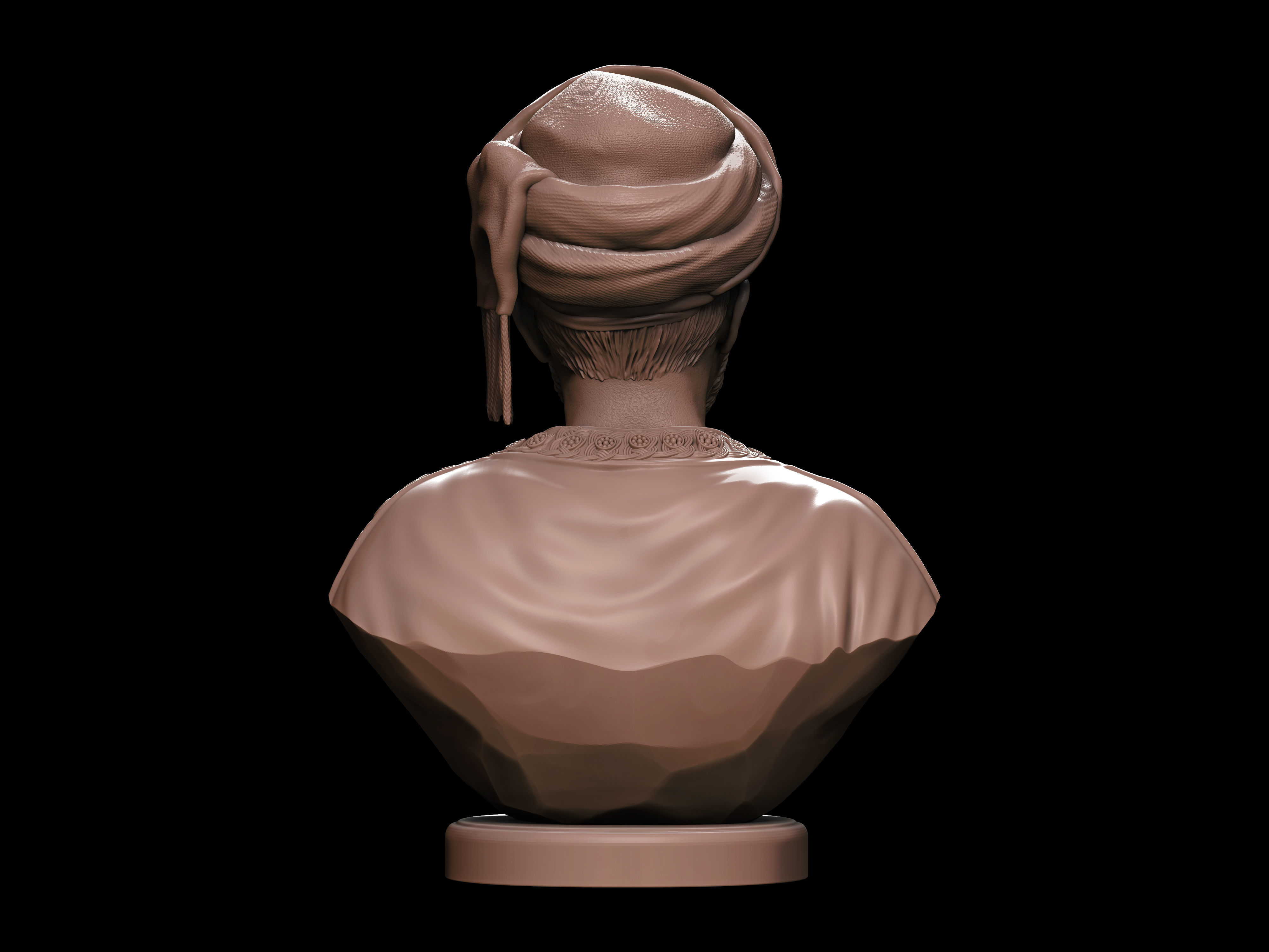 Qaboos bin Said  3D print model_12