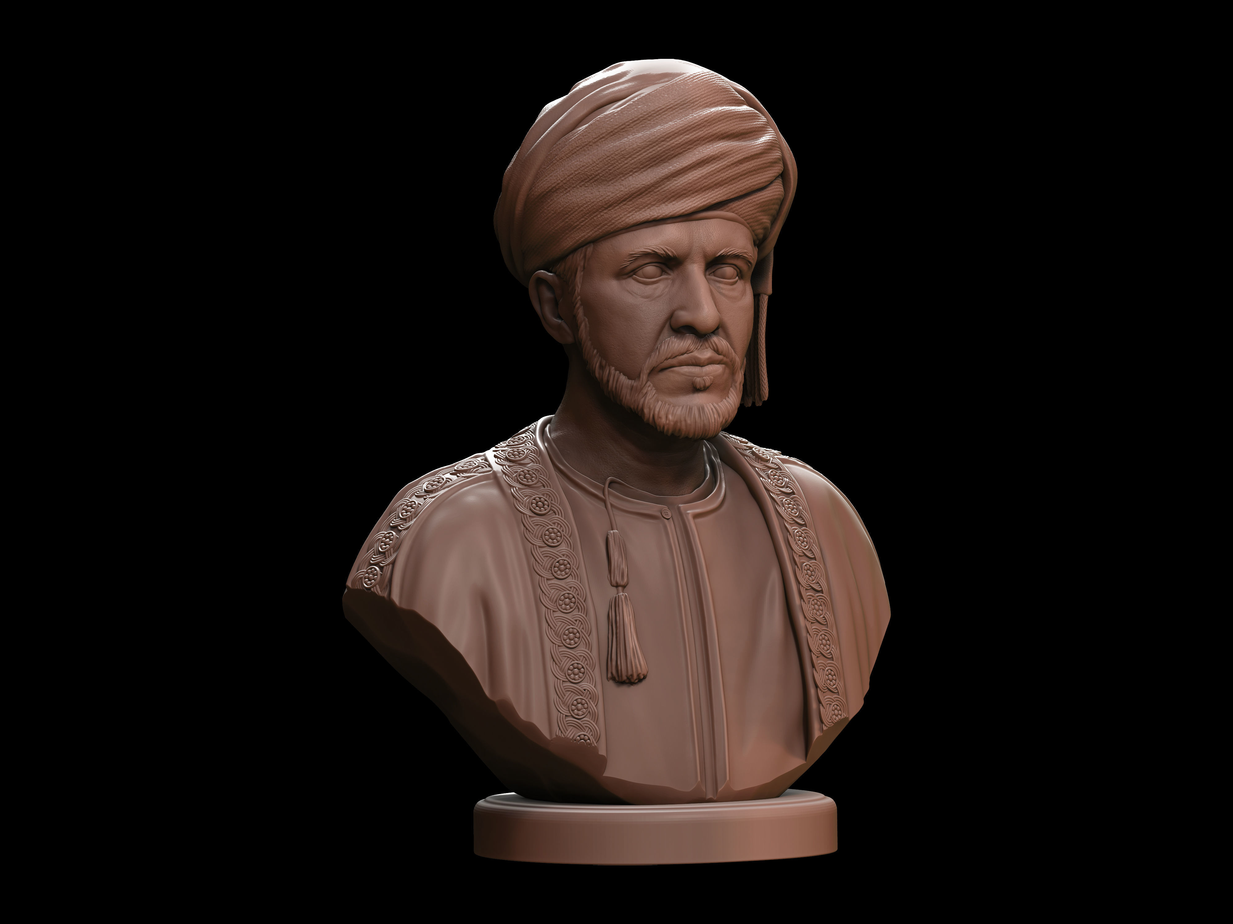 Qaboos bin Said  3D print model_13