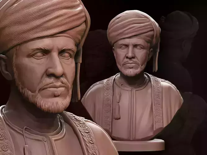 Qaboos bin Said  3D print model