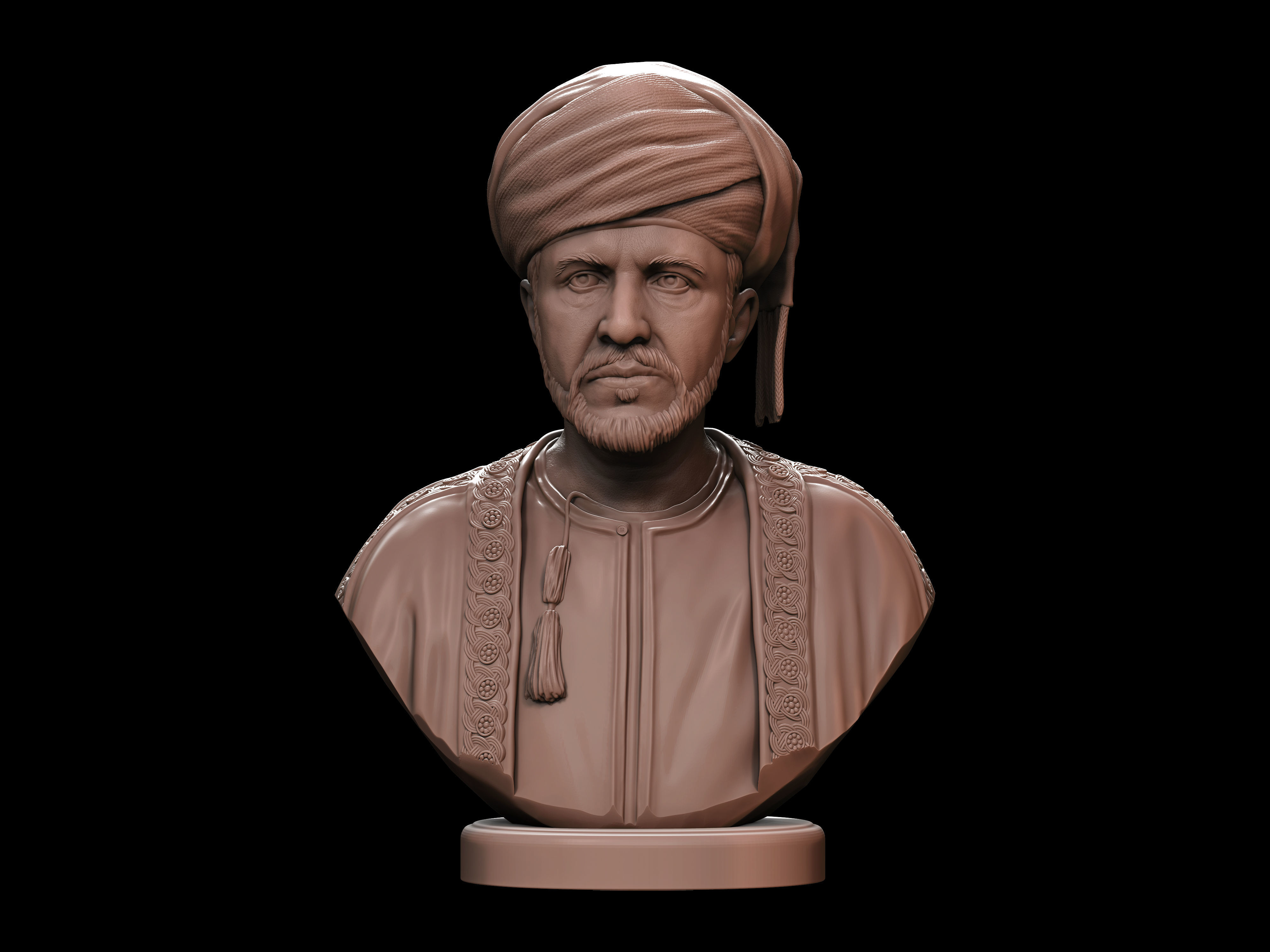 Qaboos bin Said  3D print model_8