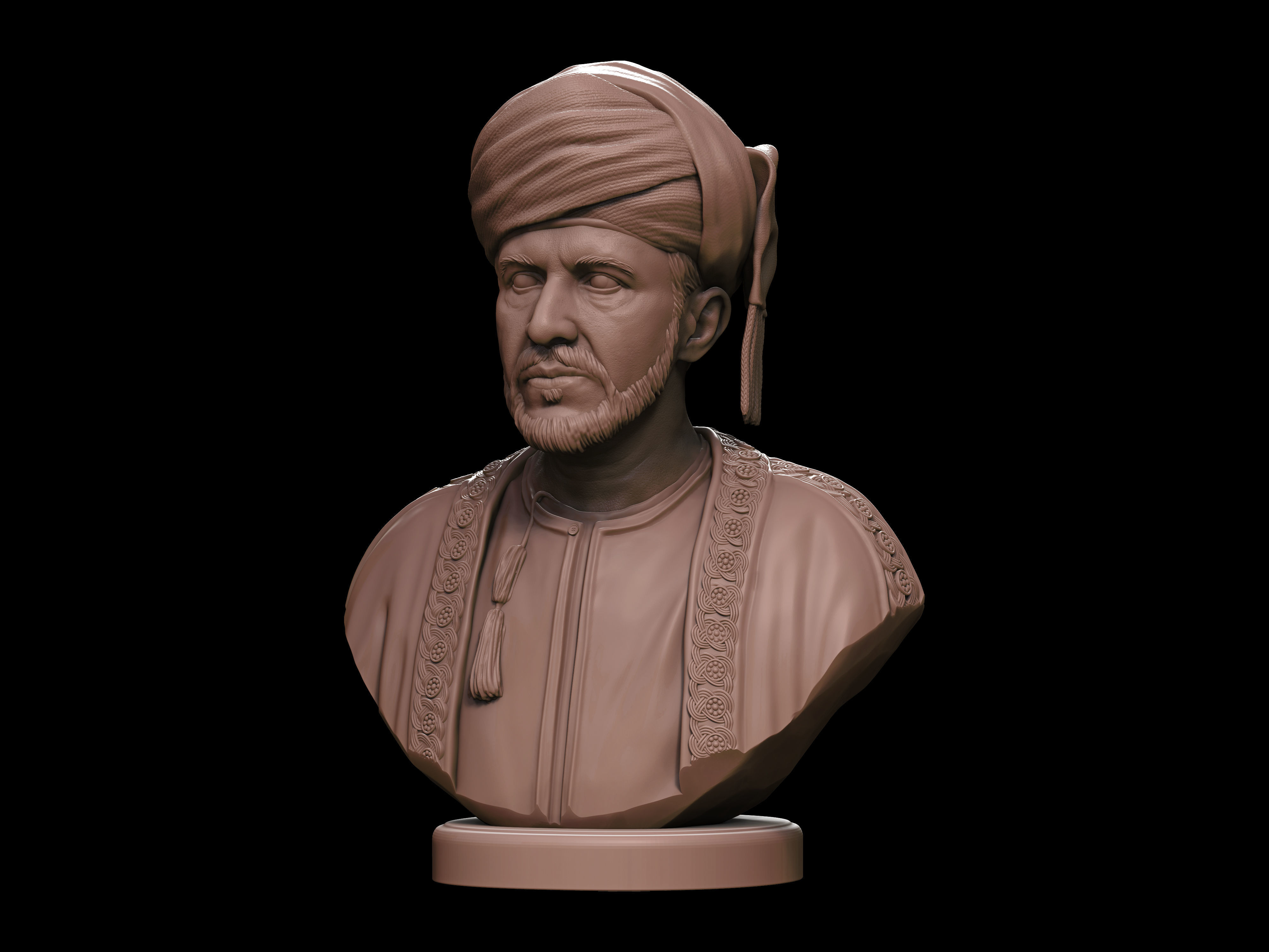 Qaboos bin Said  3D print model_17