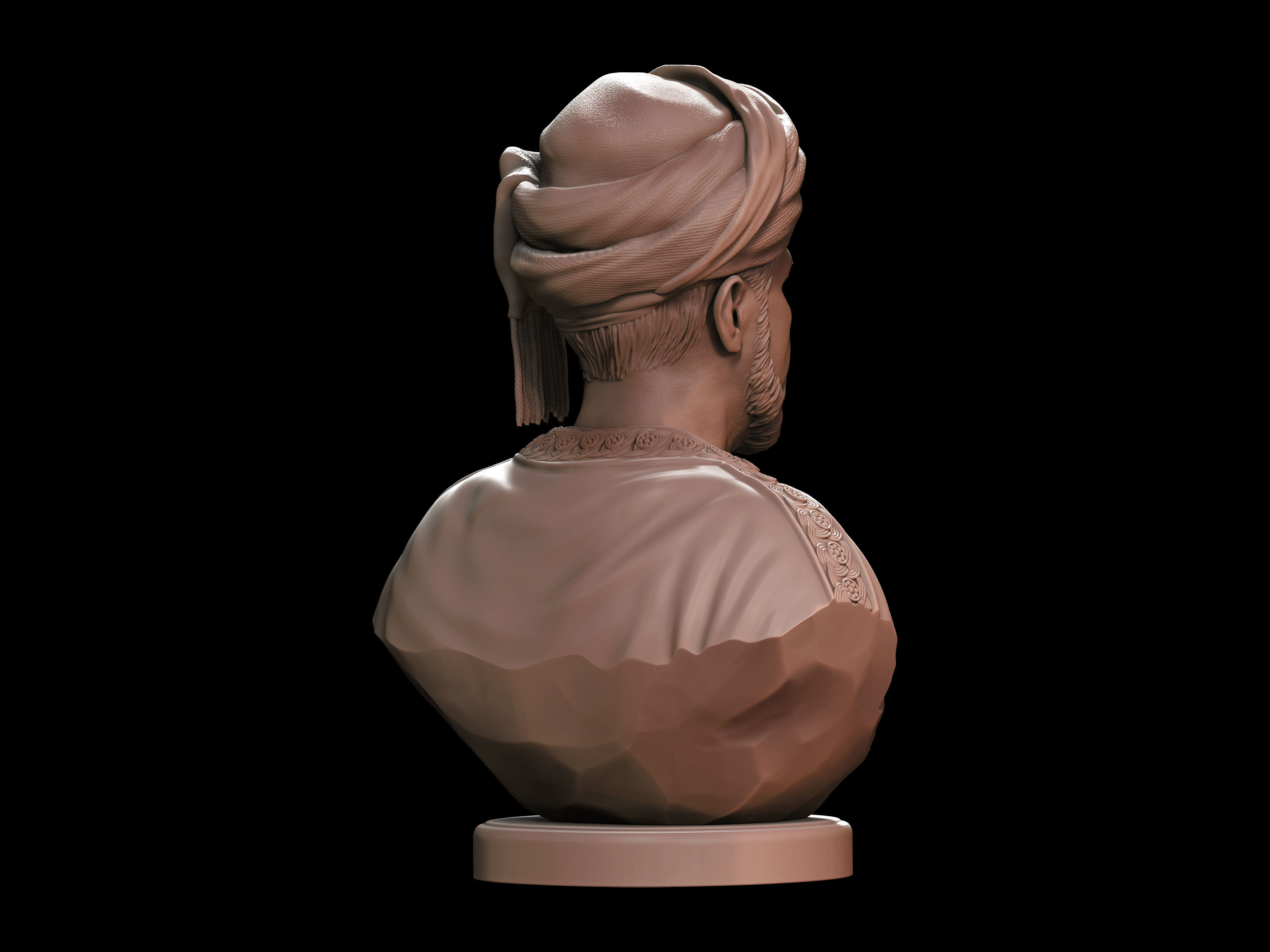 Qaboos bin Said  3D print model_14