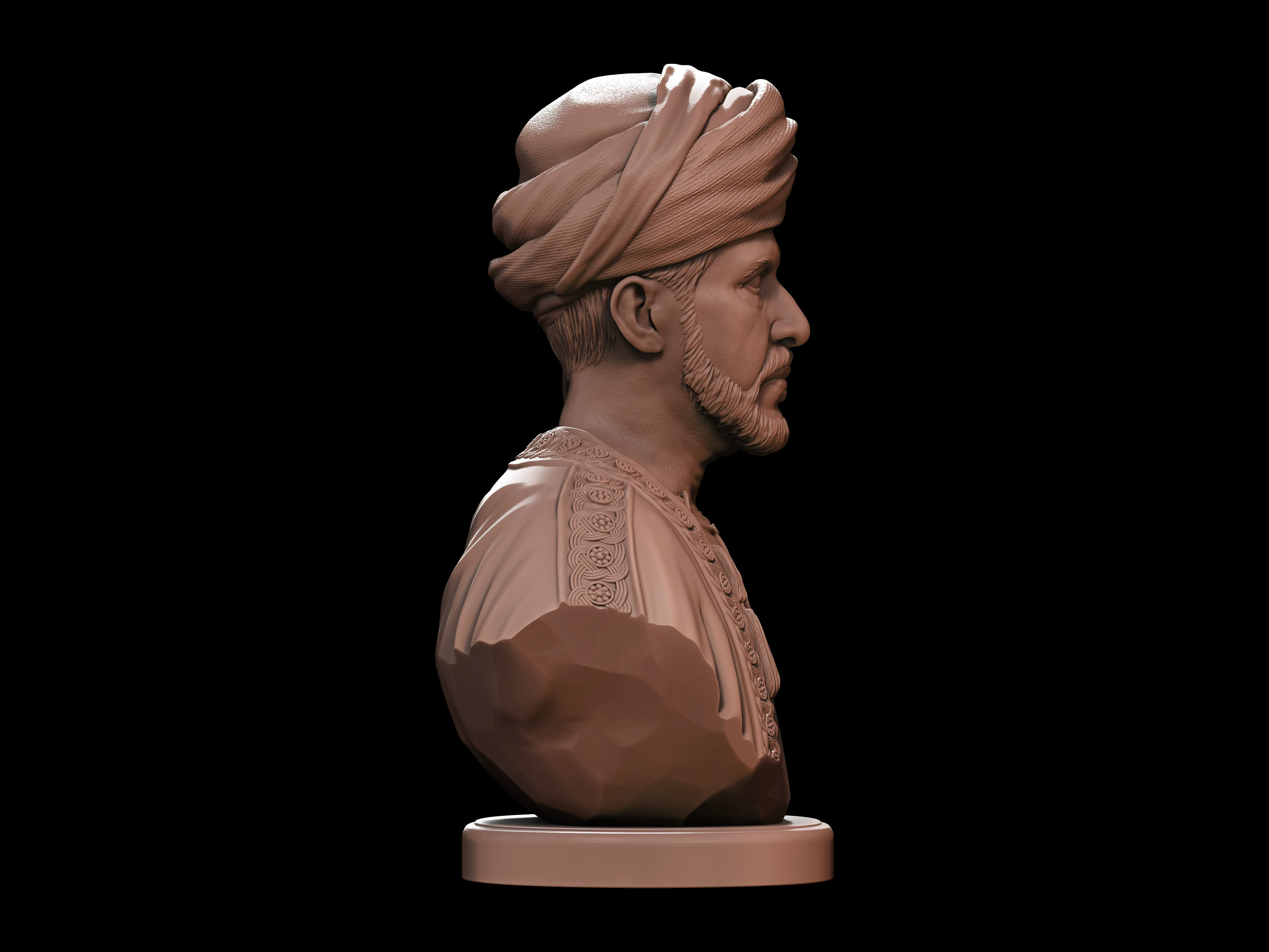 Qaboos bin Said  3D print model_15