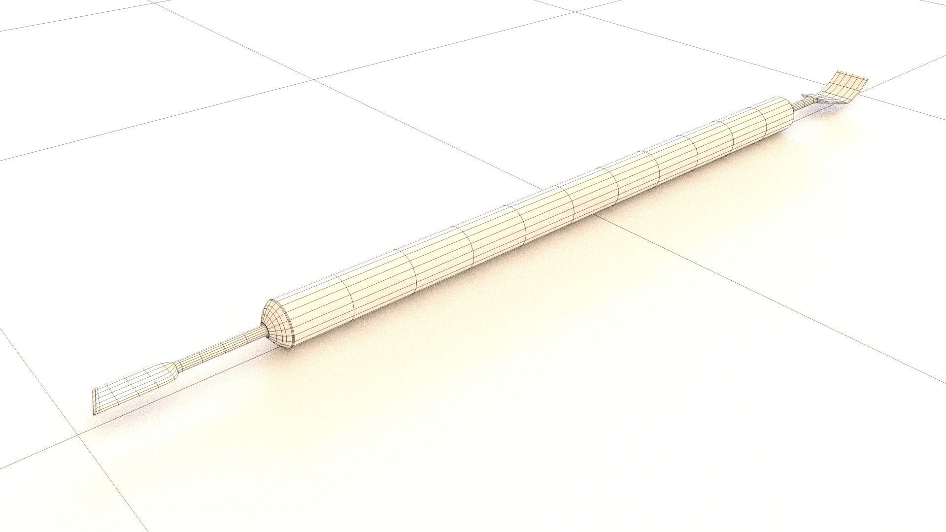 clay sculpture tools 6 3D Model Low-poly 3D model_7