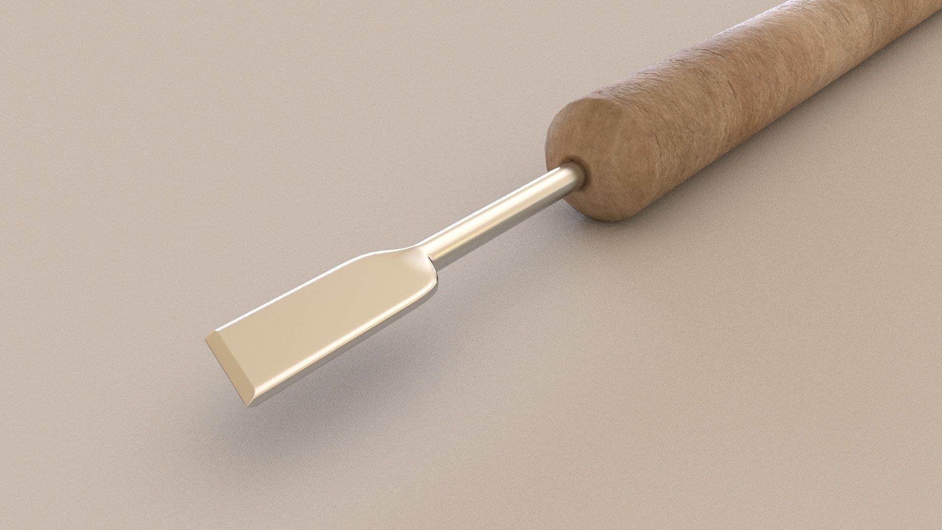 clay sculpture tools 6 3D Model Low-poly 3D model_4