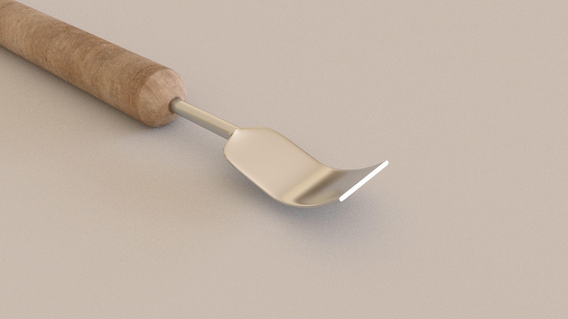 clay sculpture tools 6 3D Model Low-poly 3D model_2