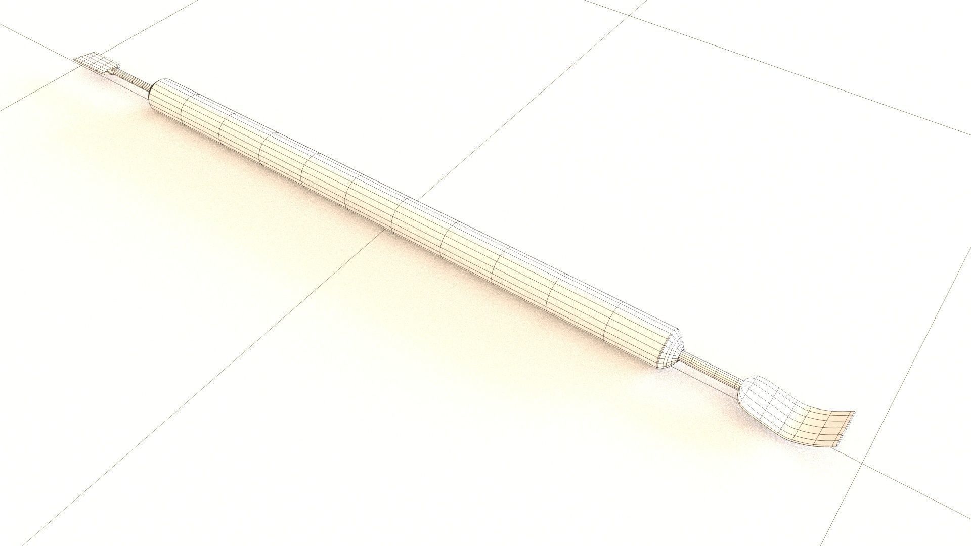 clay sculpture tools 6 3D Model Low-poly 3D model_8