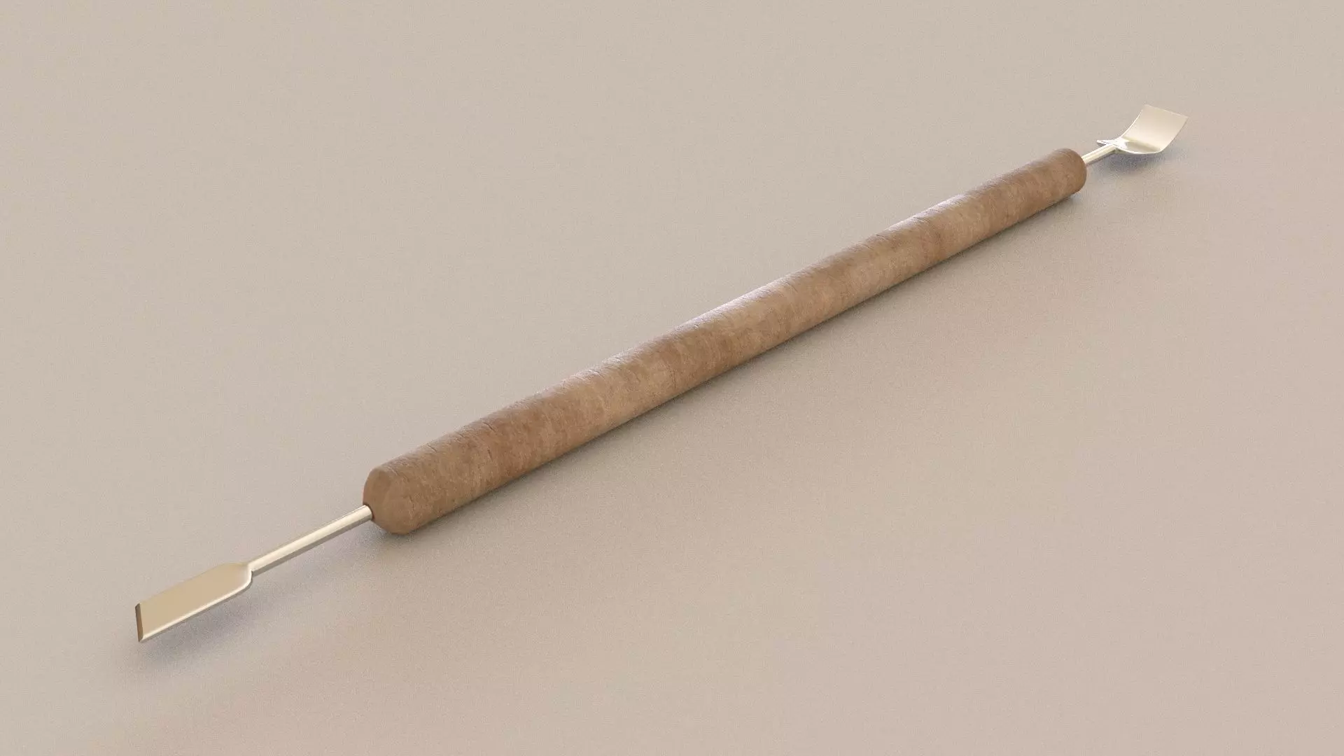 clay sculpture tools 6 3D Model Low-poly 3D model_0