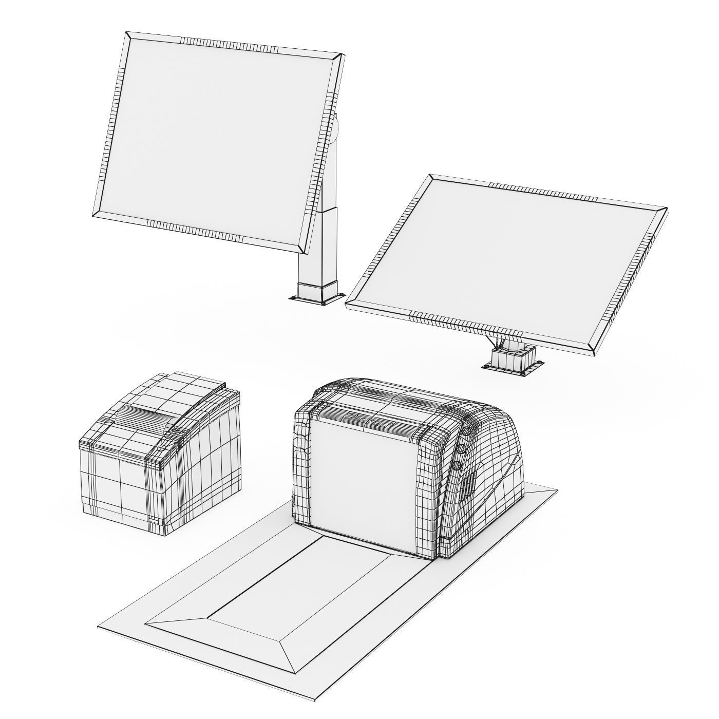 Supermarket equipment 3D model_4
