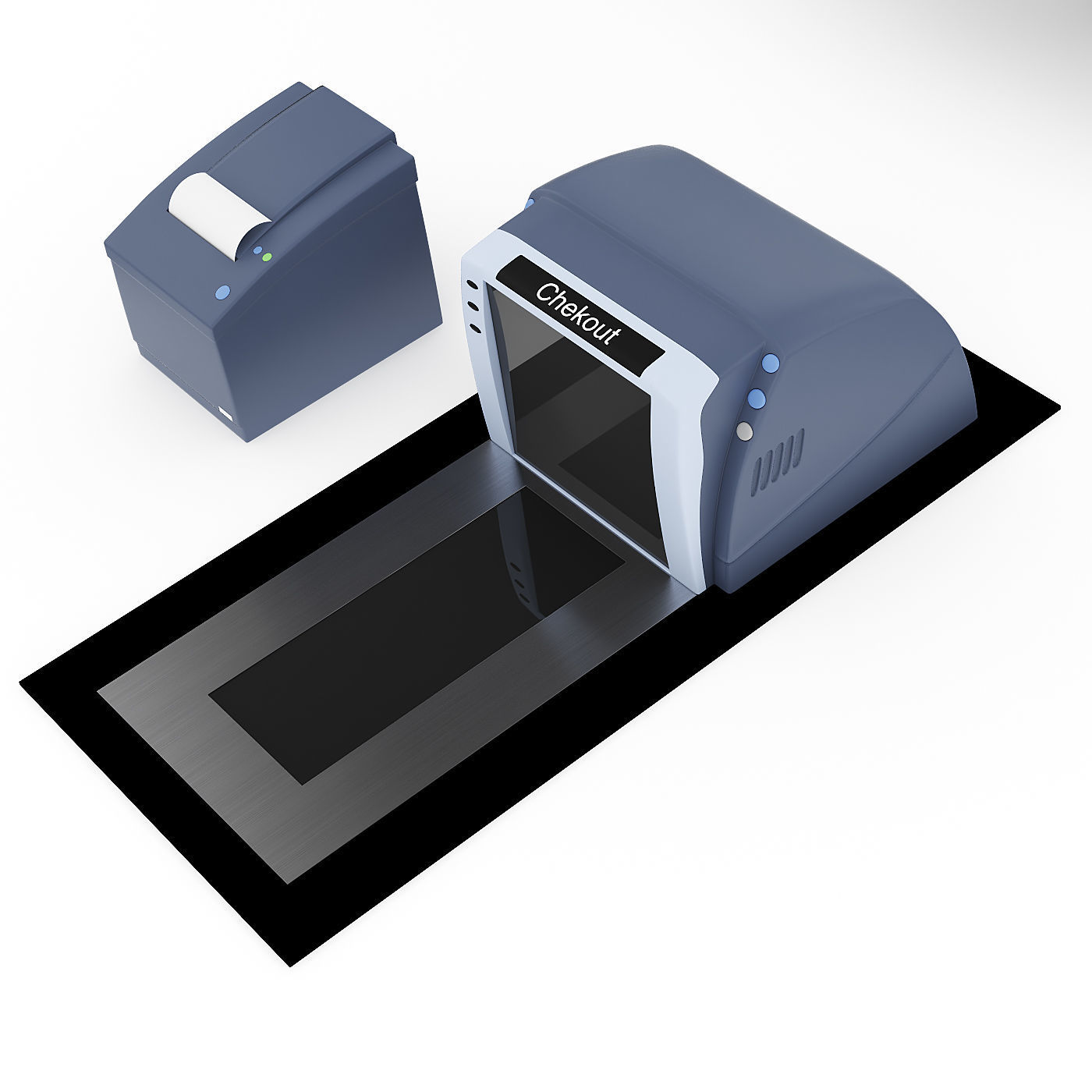 Supermarket equipment 3D model_1