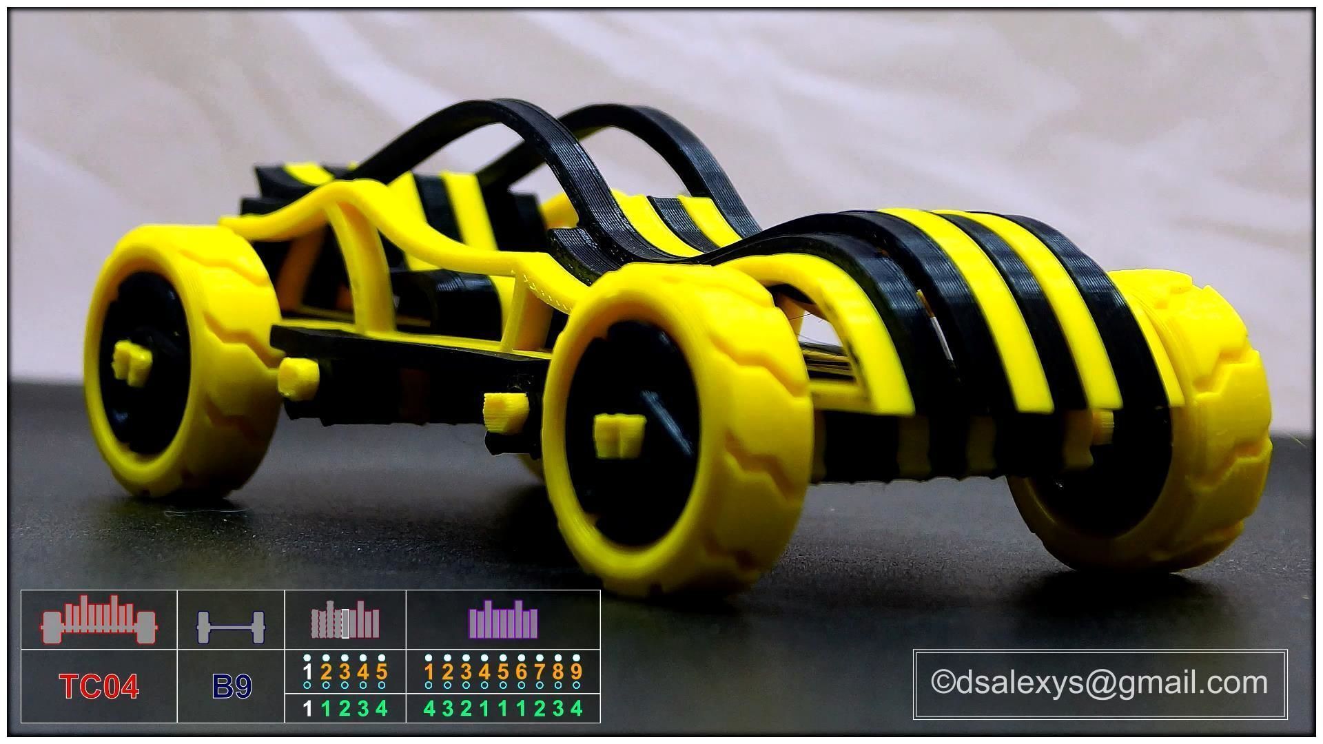 Toy cars kit for 3D printing TC04B9 3D model_11