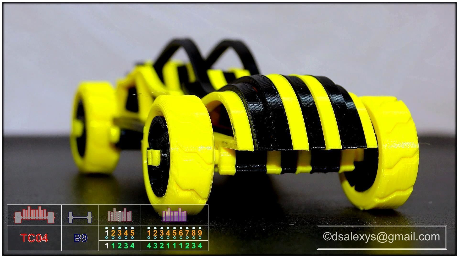 Toy cars kit for 3D printing TC04B9 3D model_2