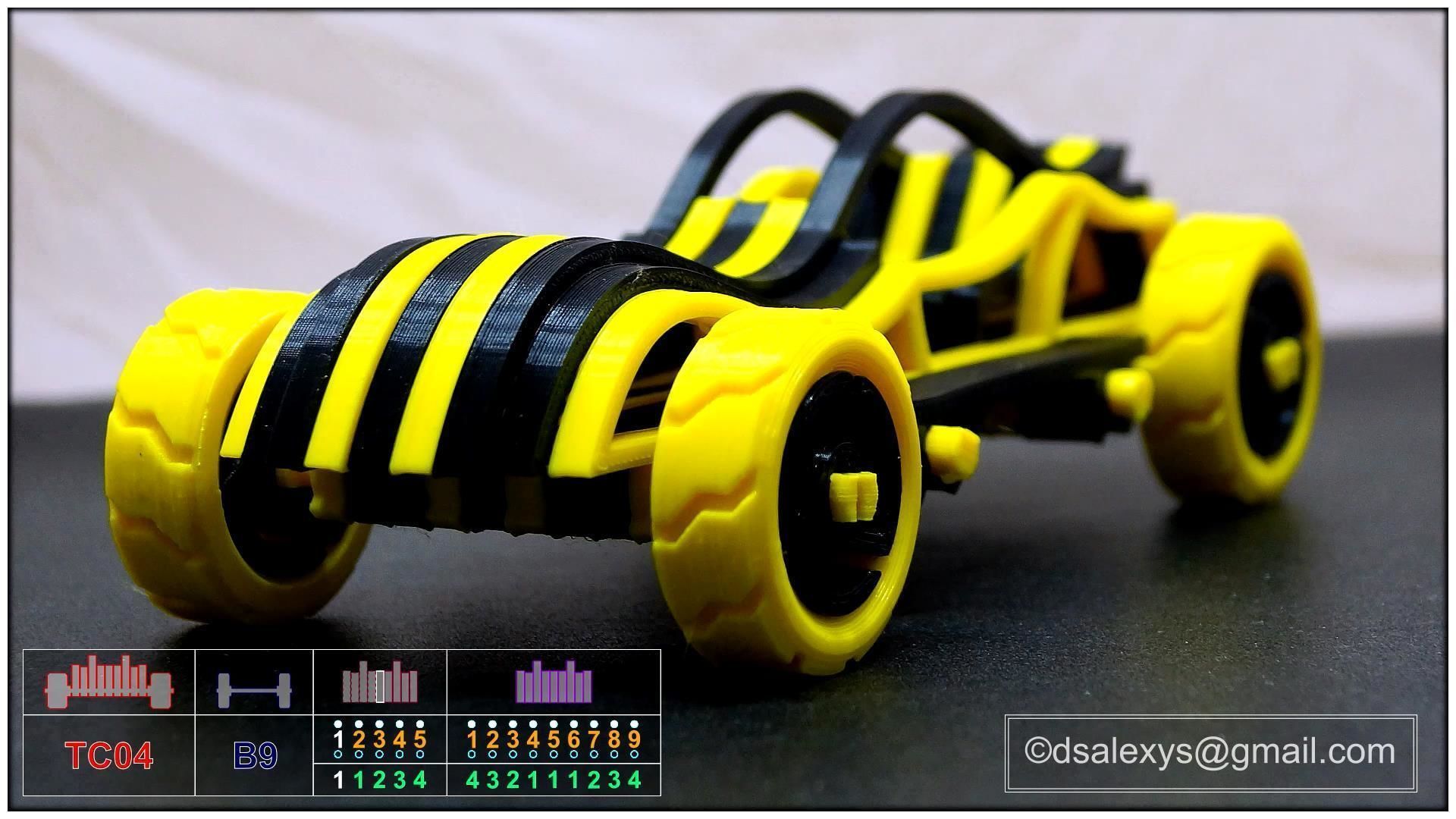 Toy cars kit for 3D printing TC04B9 3D model_3