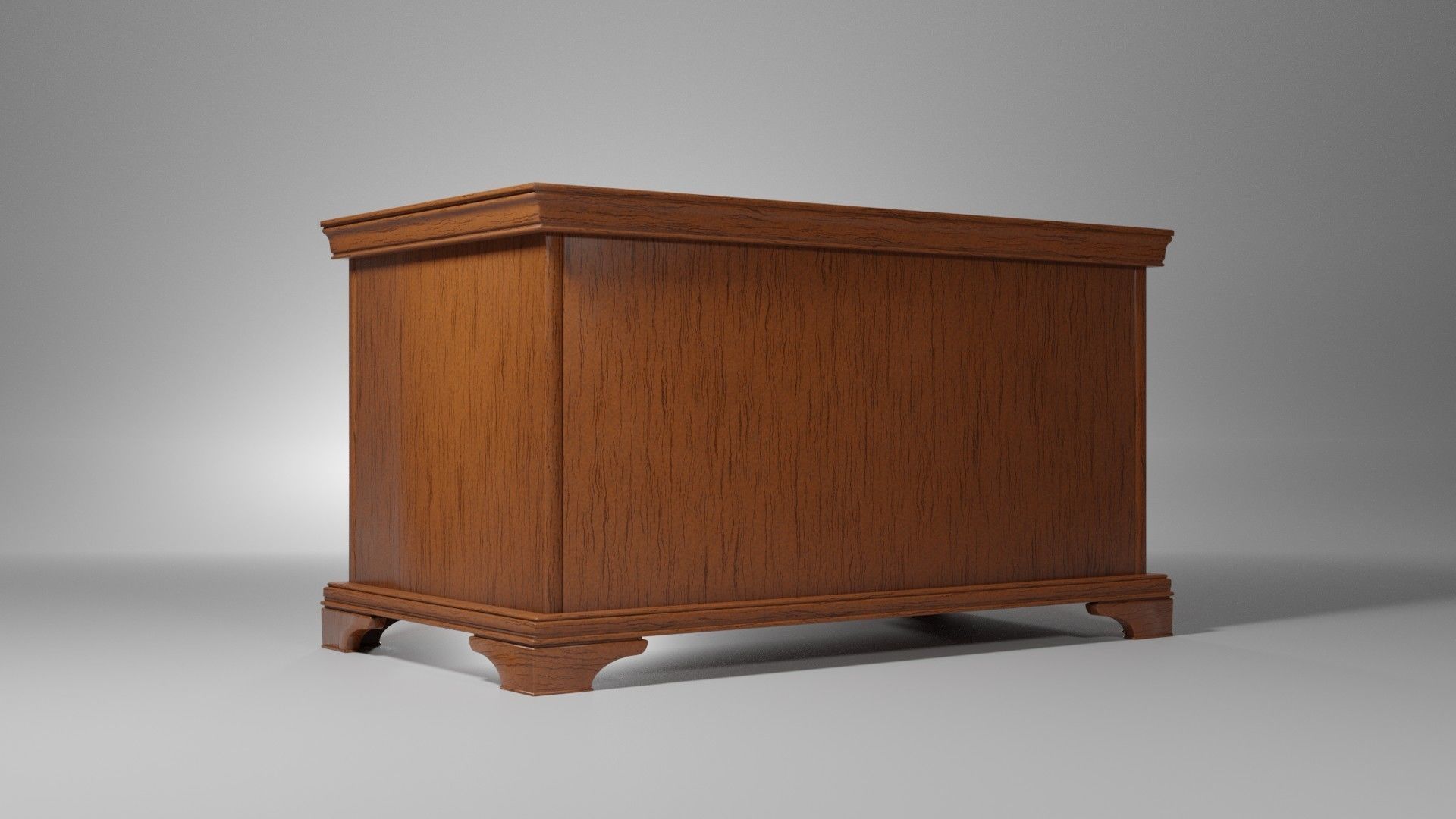 Wooden chest of drawers 3D model_3