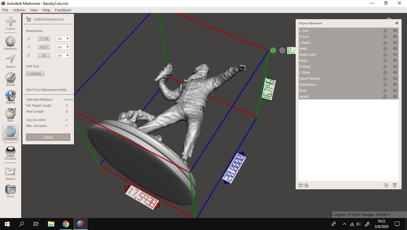 Bansky Rioter STL Statue for 3D printing 3D print model_28