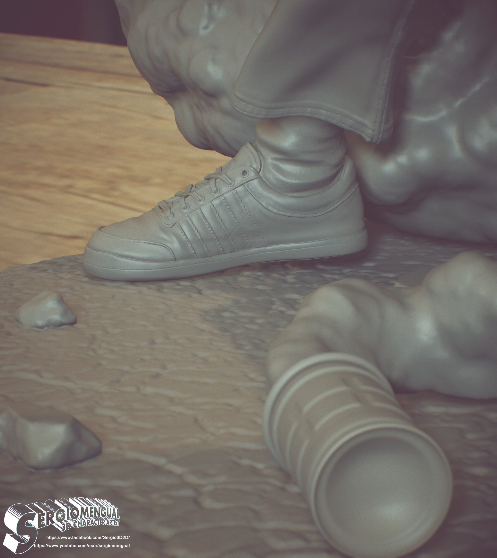 Bansky Rioter STL Statue for 3D printing 3D print model_18