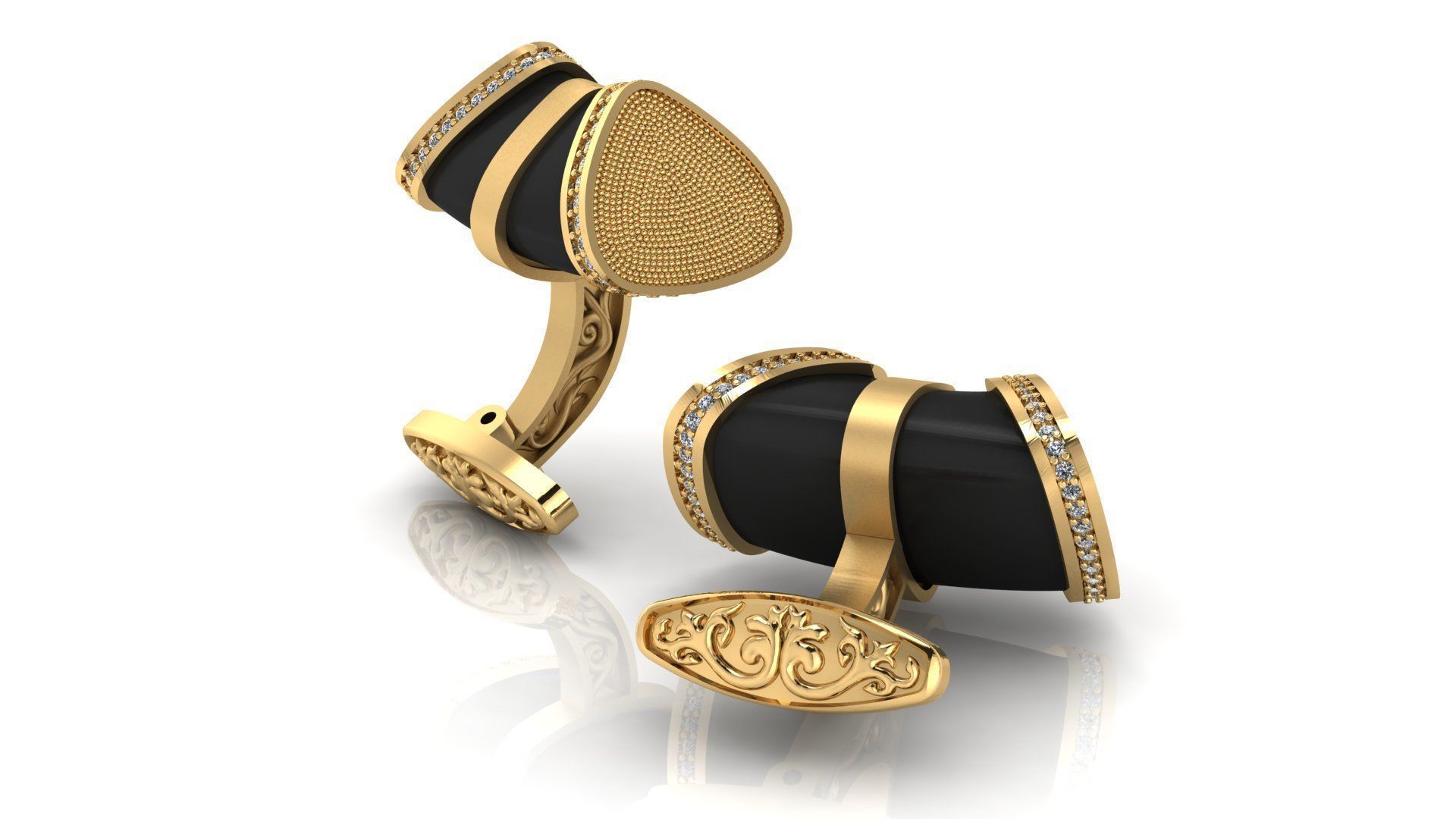 Creative Cufflinks  3D print model_1