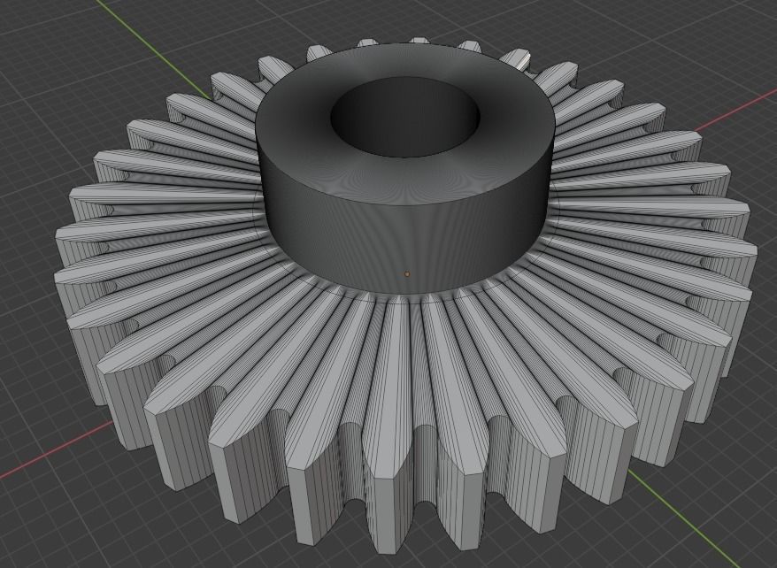Gear train with coaxial input and output shafts Free 3D model_6