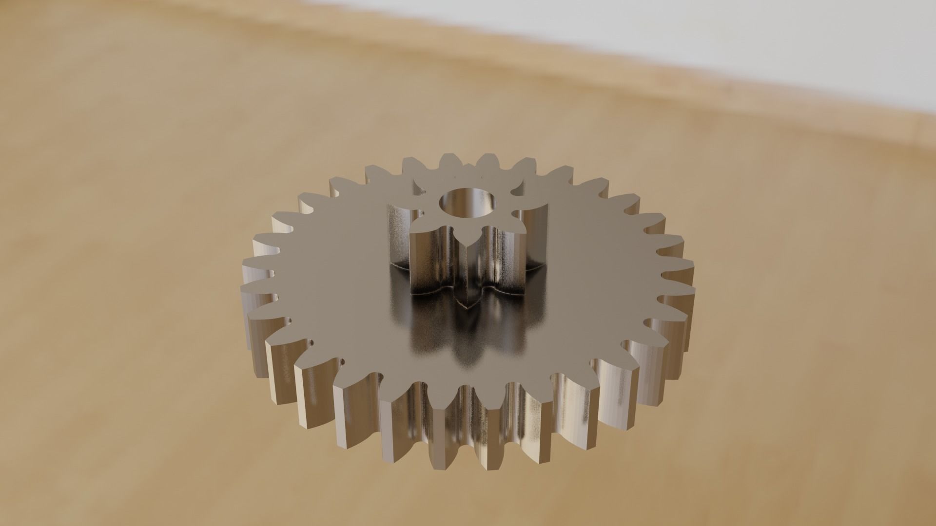 Gear train with coaxial input and output shafts Free 3D model_3