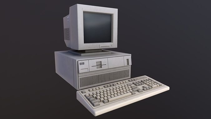 Vintage 90s PC 3D model