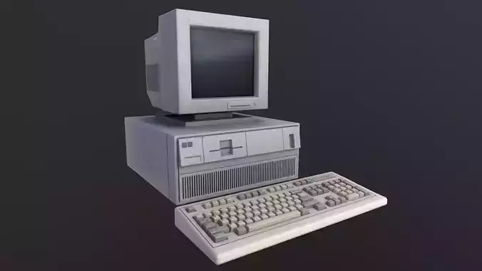 Vintage 90s PC 3D model
