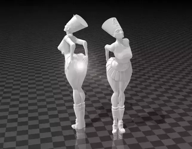 Nefertiti pair of figurines