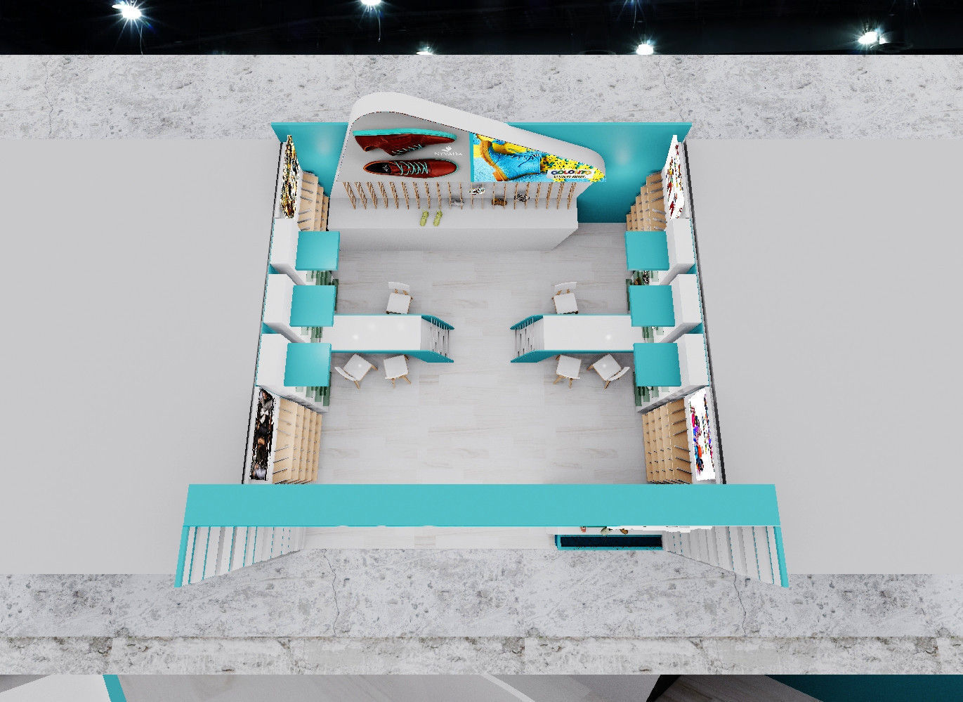 expo booth 3D model_1