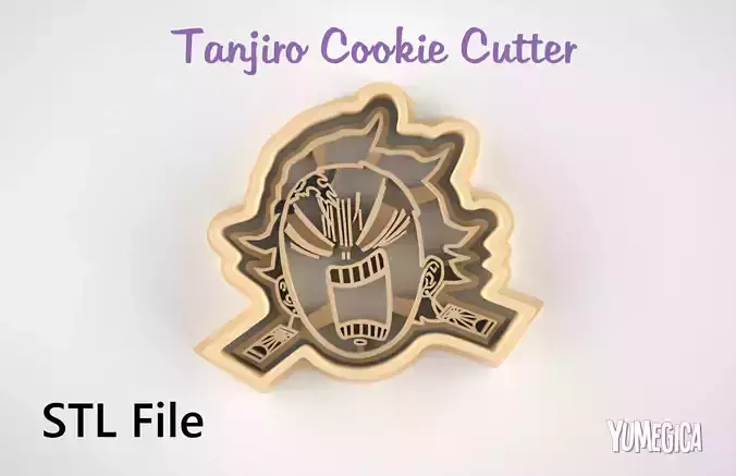 Tanjiro Kamado from Kimetsu no Yaiba Cookie Cutter STL file