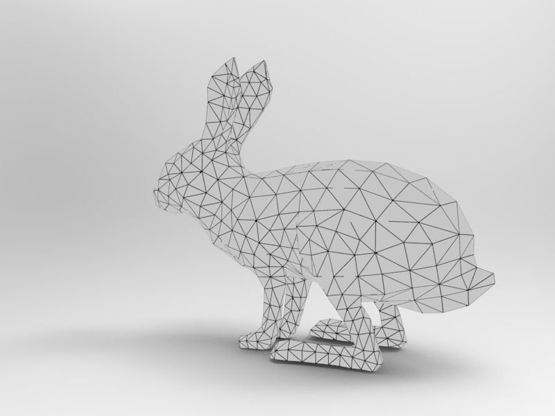 Red rabbit Rigged Low poly model Low-poly 3D model_14
