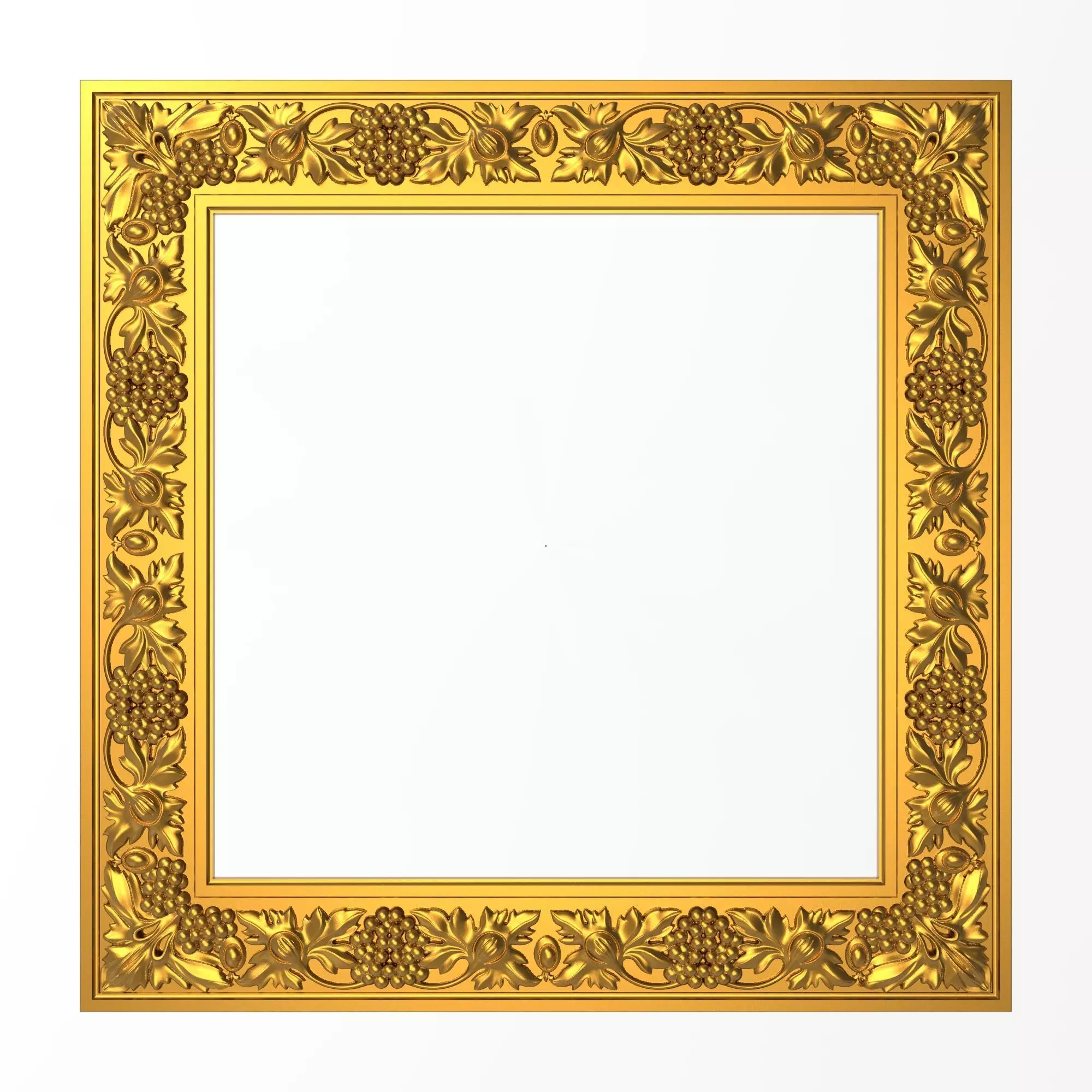 Carved Picture Frame 3D model_0