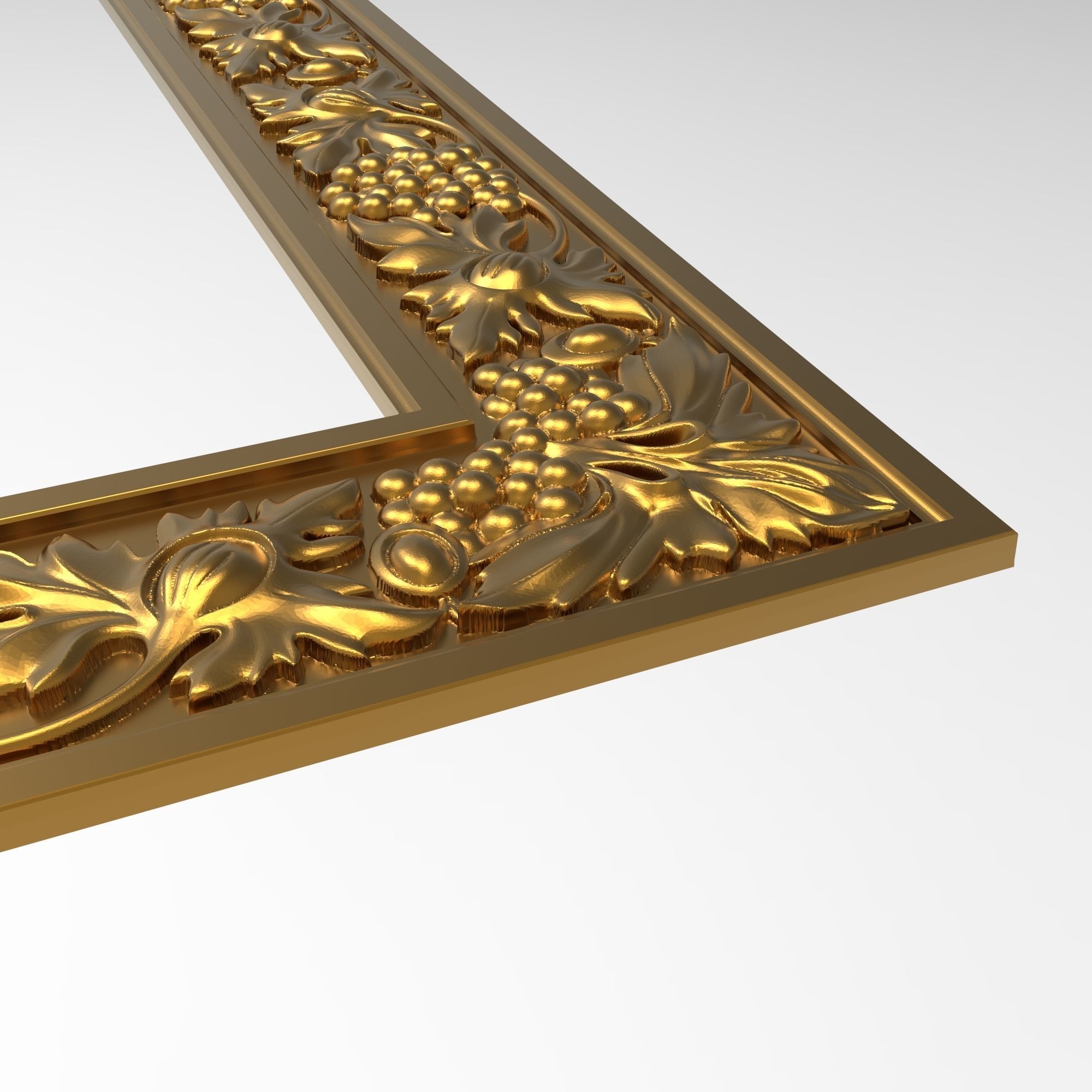 Carved Picture Frame 3D model_5