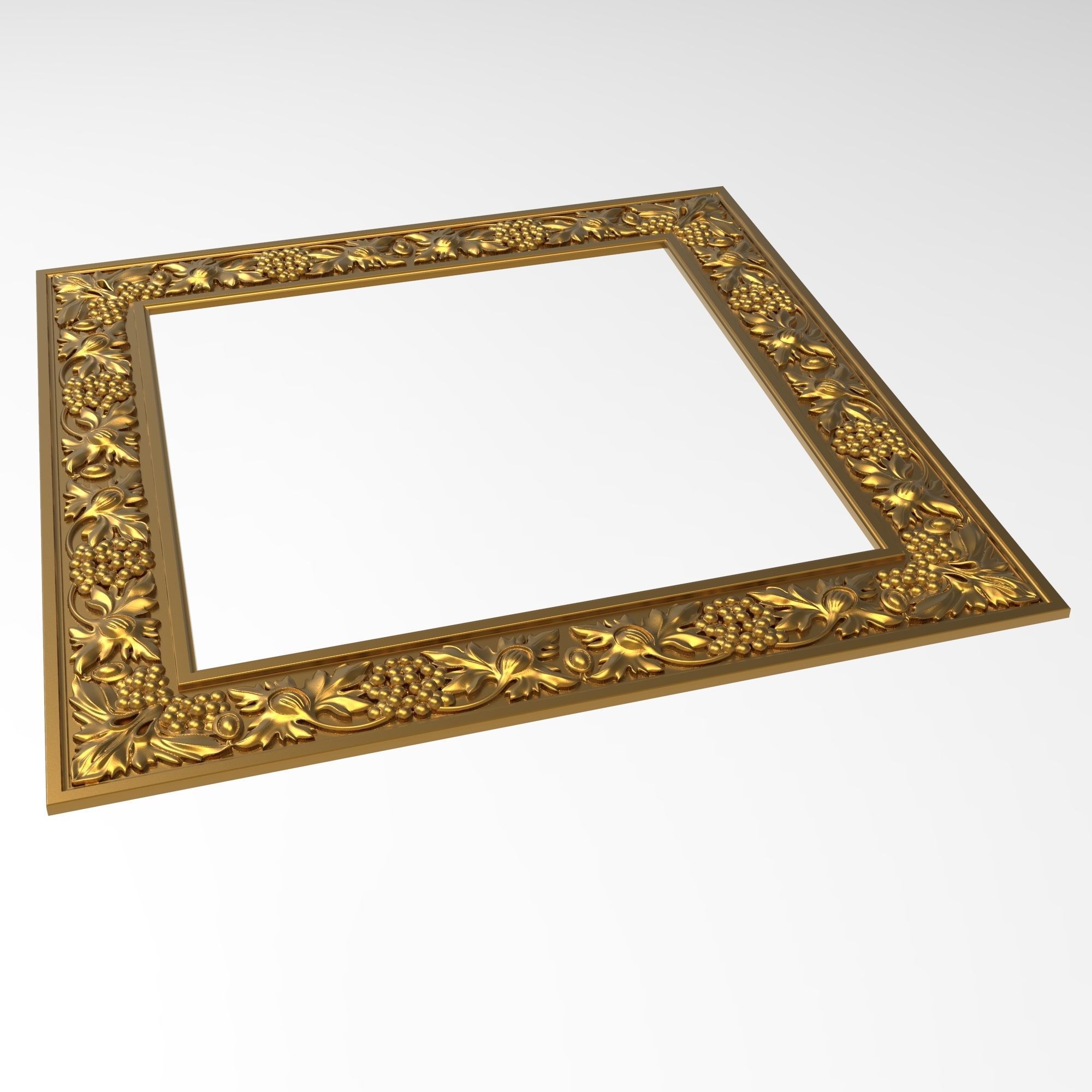 Carved Picture Frame 3D model_4