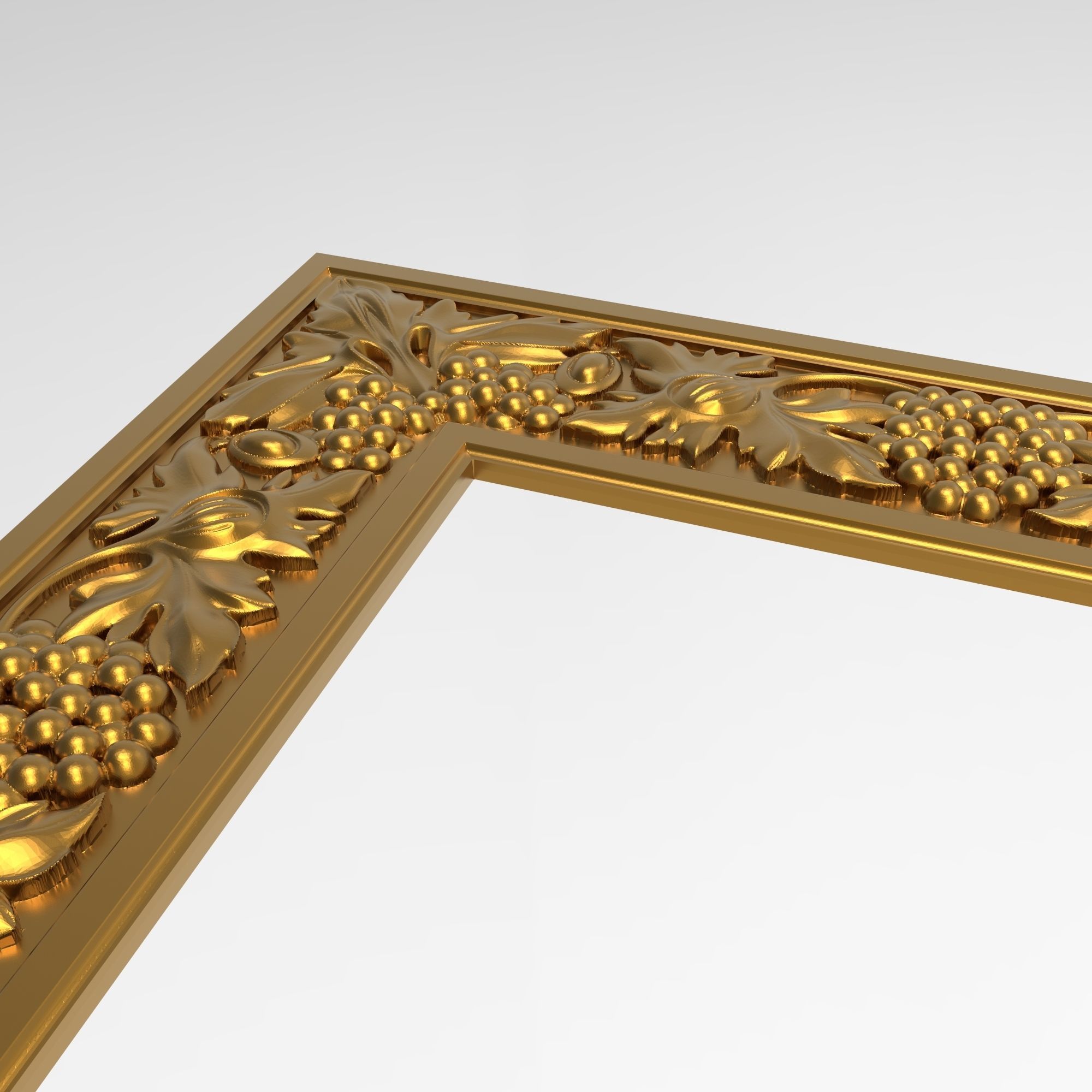 Carved Picture Frame 3D model_6