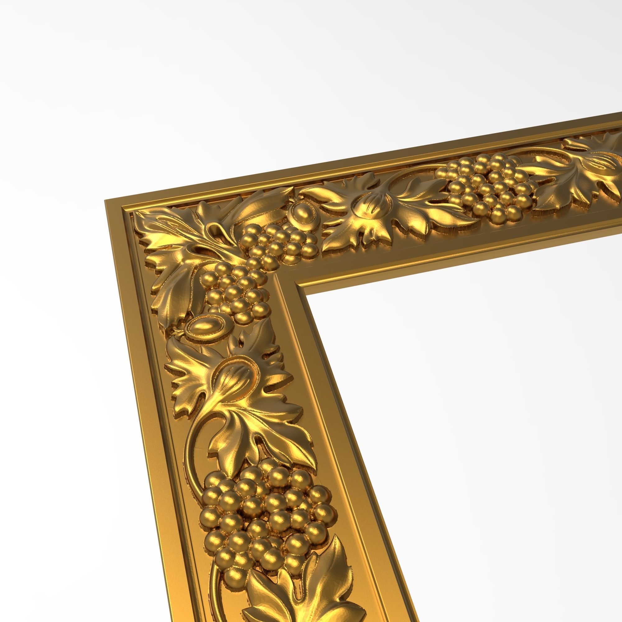 Carved Picture Frame 3D model_3
