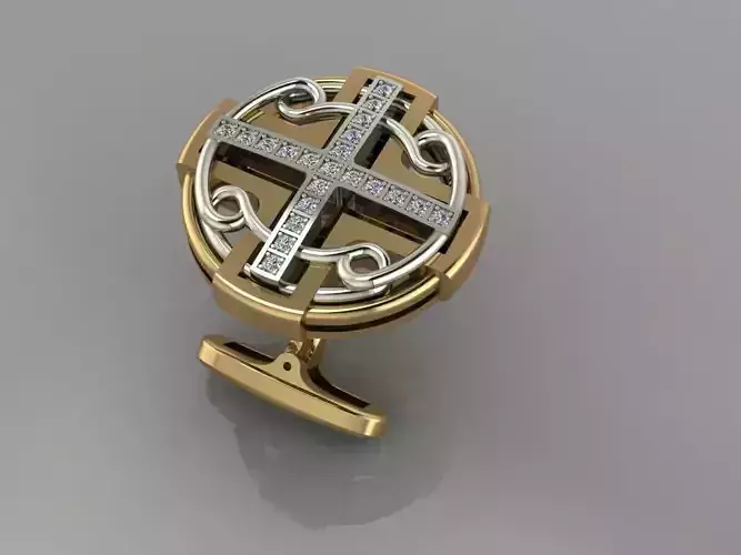 creative cufflinks with diamonds 
