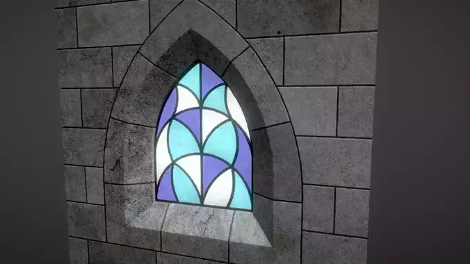 Gothic Window 3D model