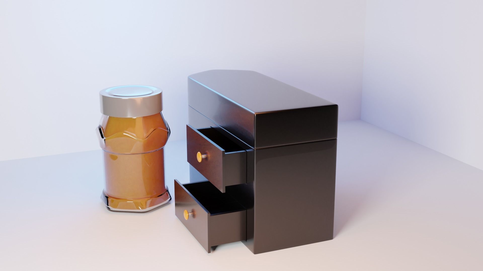 3D Honey Box 3D model_1