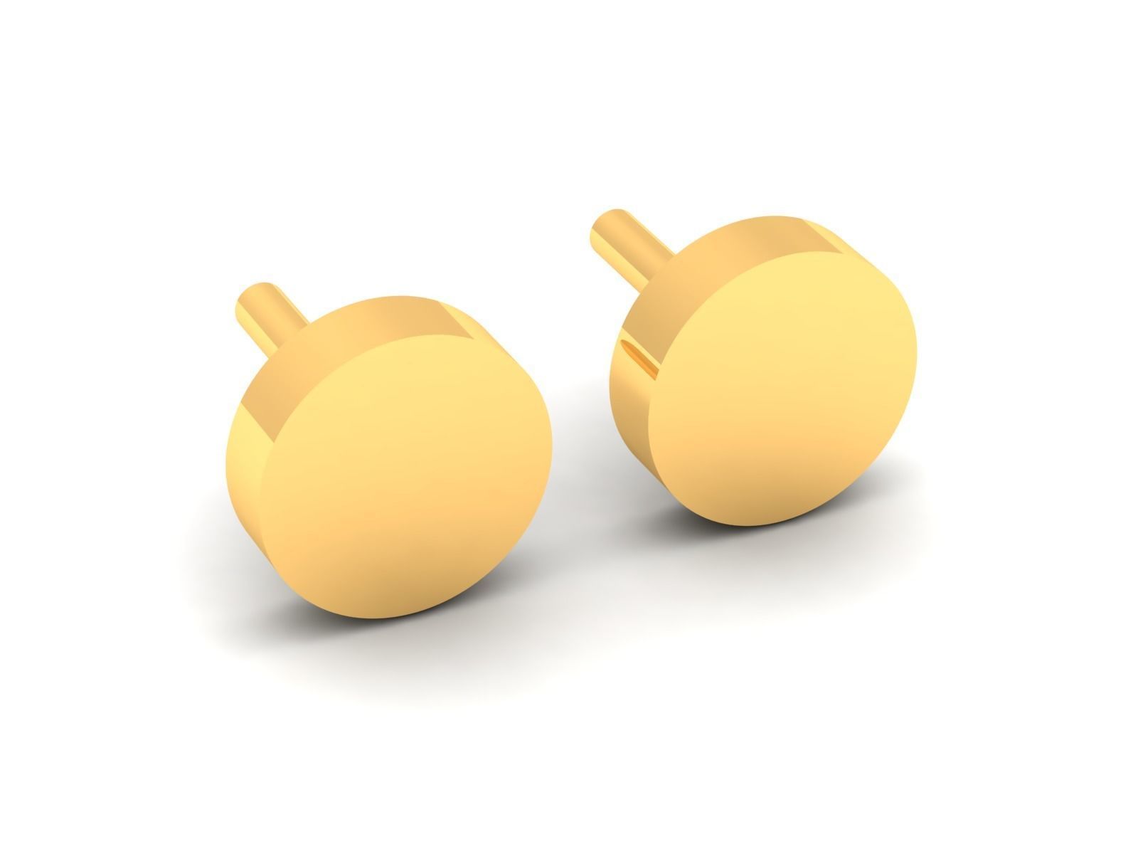 Earrings-288 letter t gold 3D print model_6