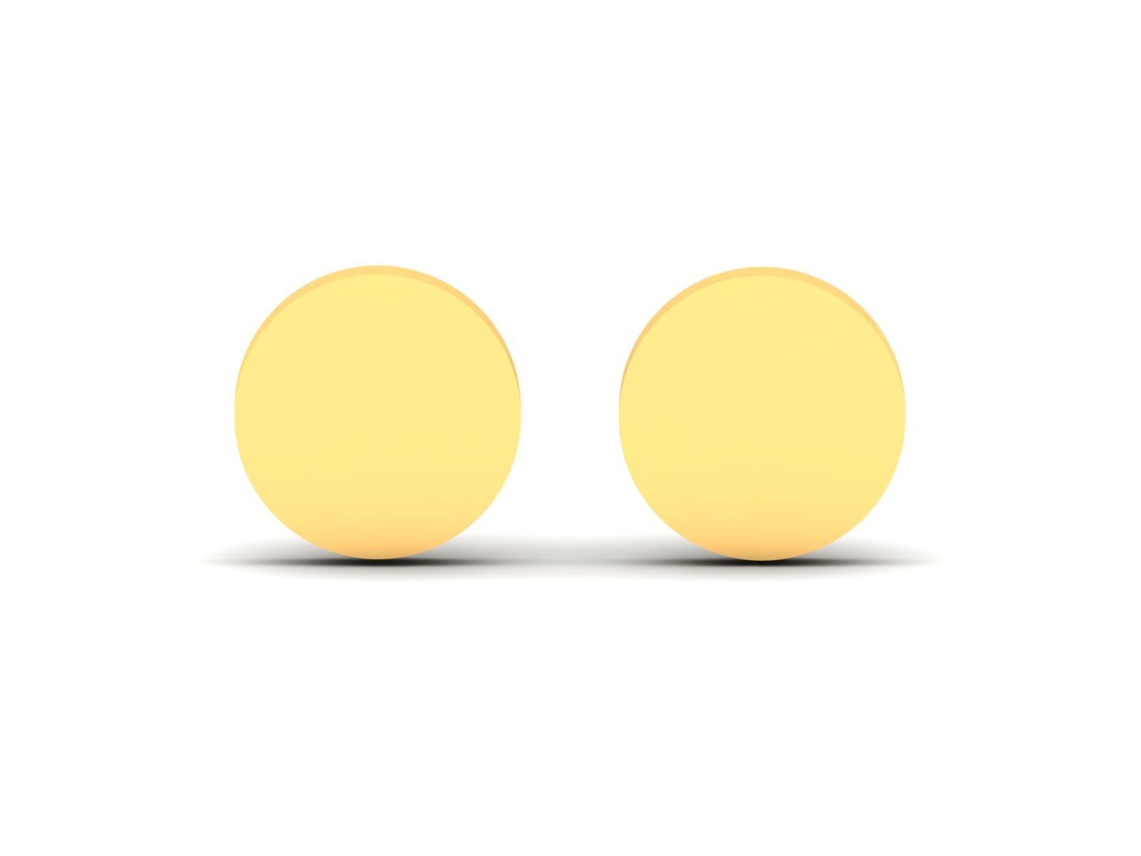 Earrings-288 letter t gold 3D print model_1