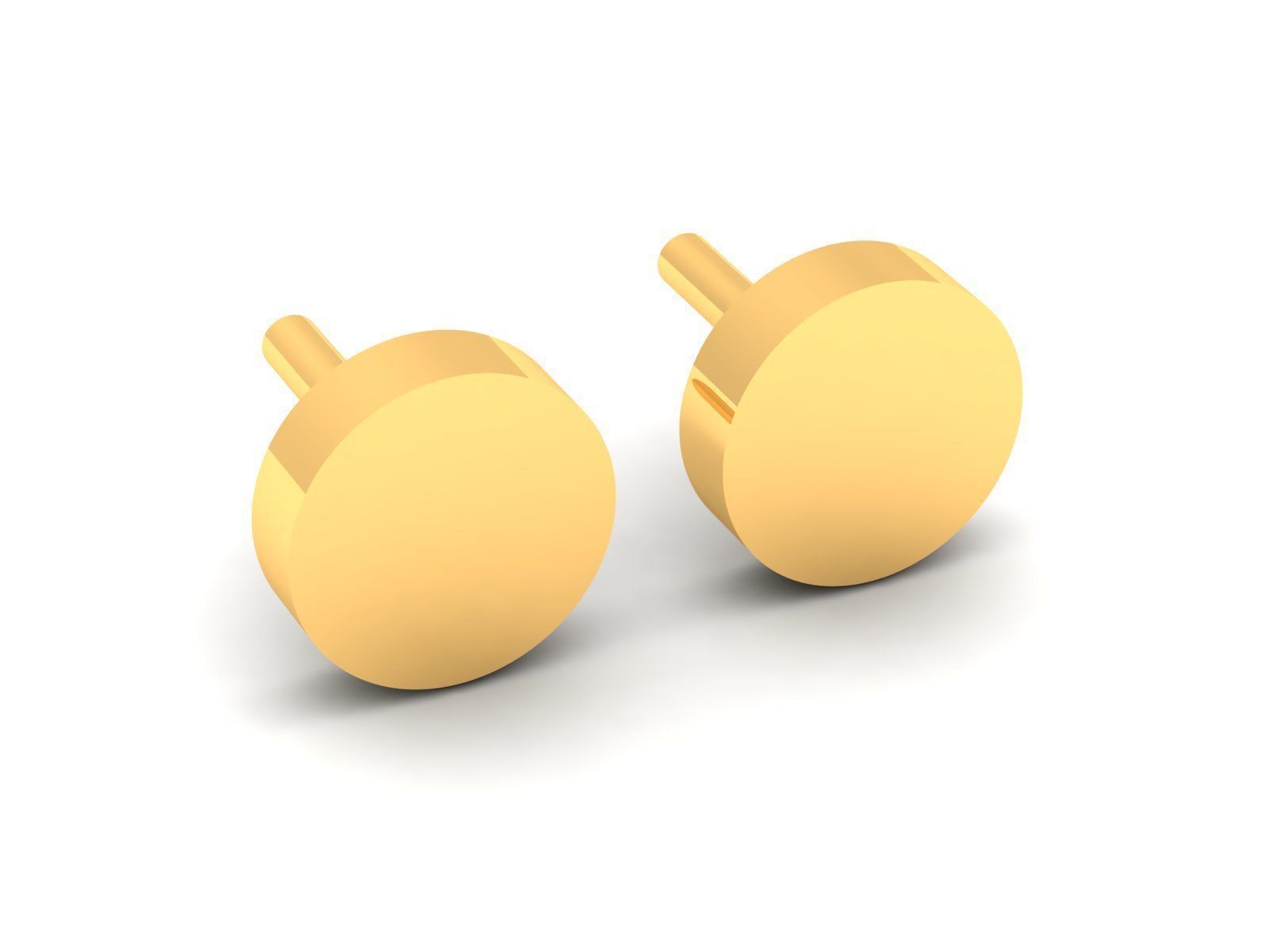 Earrings-288 letter t gold 3D print model_5
