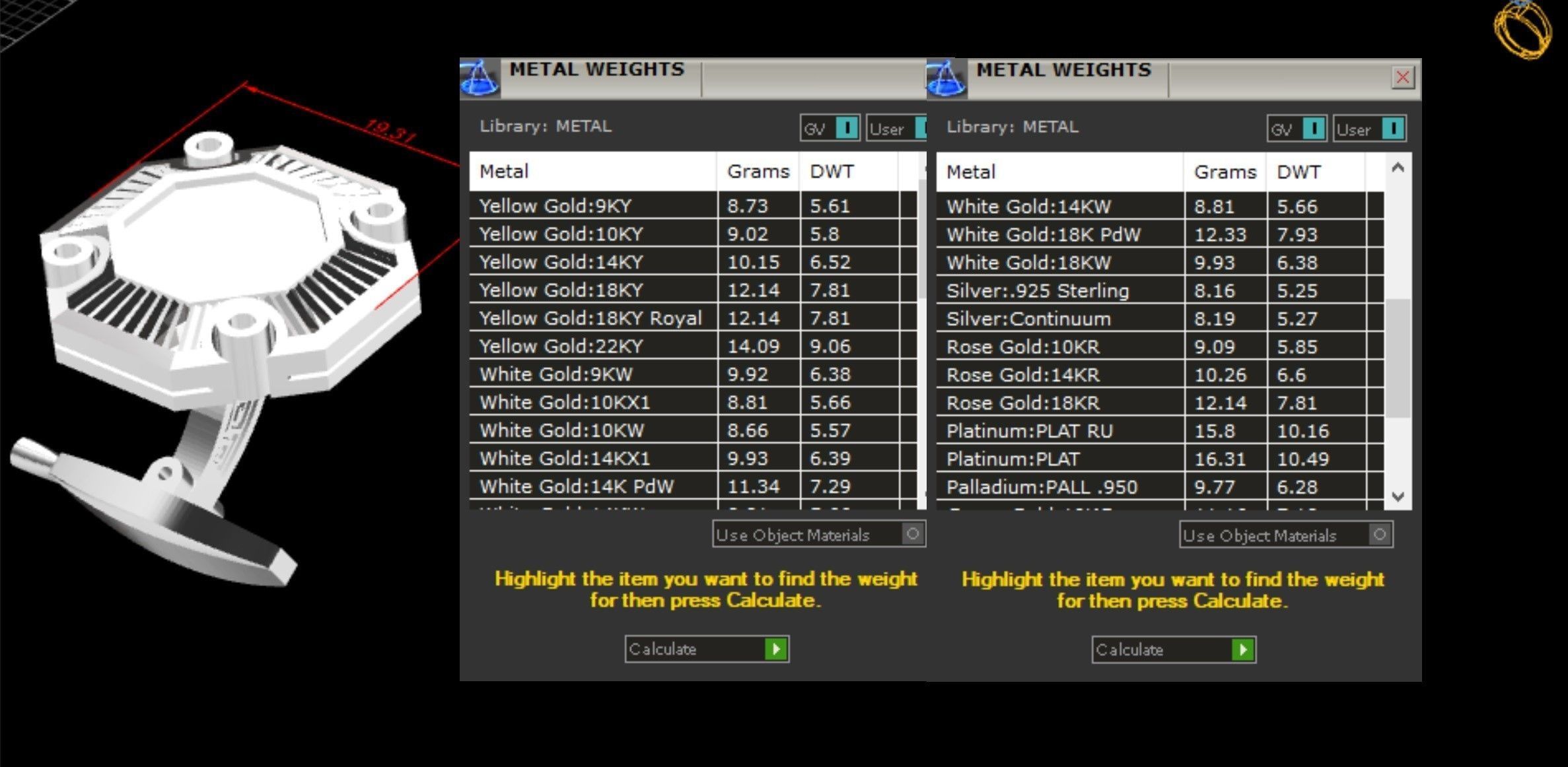 Classic Cufflinks Ancient Rome 3D print model_3